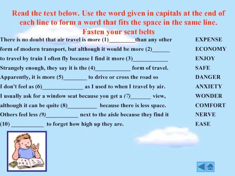 Form a Word that Fits. Read and choose тексты на английском. Reading read the text. Read the text с ответами.