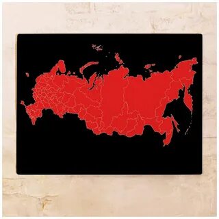 Красное на контурной карте