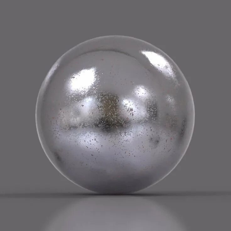Сплошной алюминиевый шар. Matcap 3ds Max. Тонированное стекло 3ds Max. Металлический шар. Хромированный металлический шар.