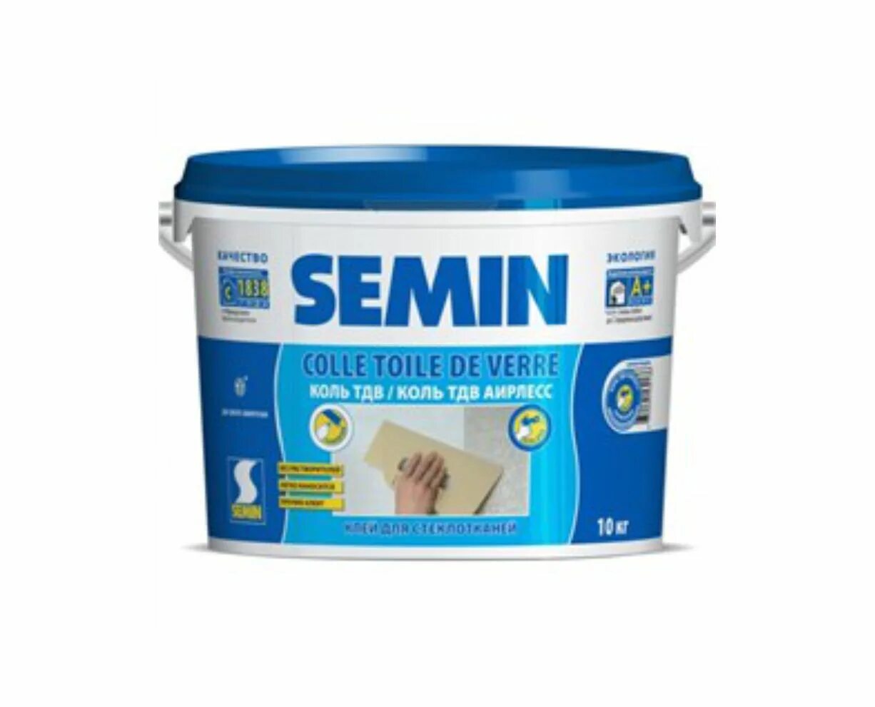 Semin sem murale. Клей для стеклообоев Semin. Клей обойный Семин. Semin клей для стеклохолста. Клей для стеклообоев Semin Colle toile de verre 10 кг.