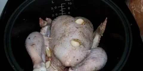 Курица в мультиварке целиком