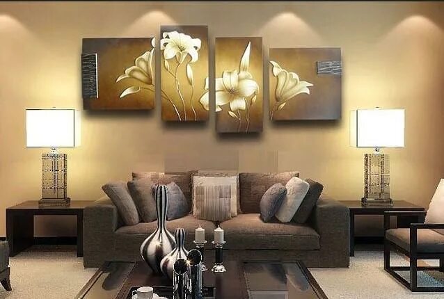 Hand Painted Pink Tree Flower Oil Painting On Canvas Sakura Blooming Cherry Blos