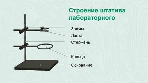 Устройство штатива по химии 8 класс