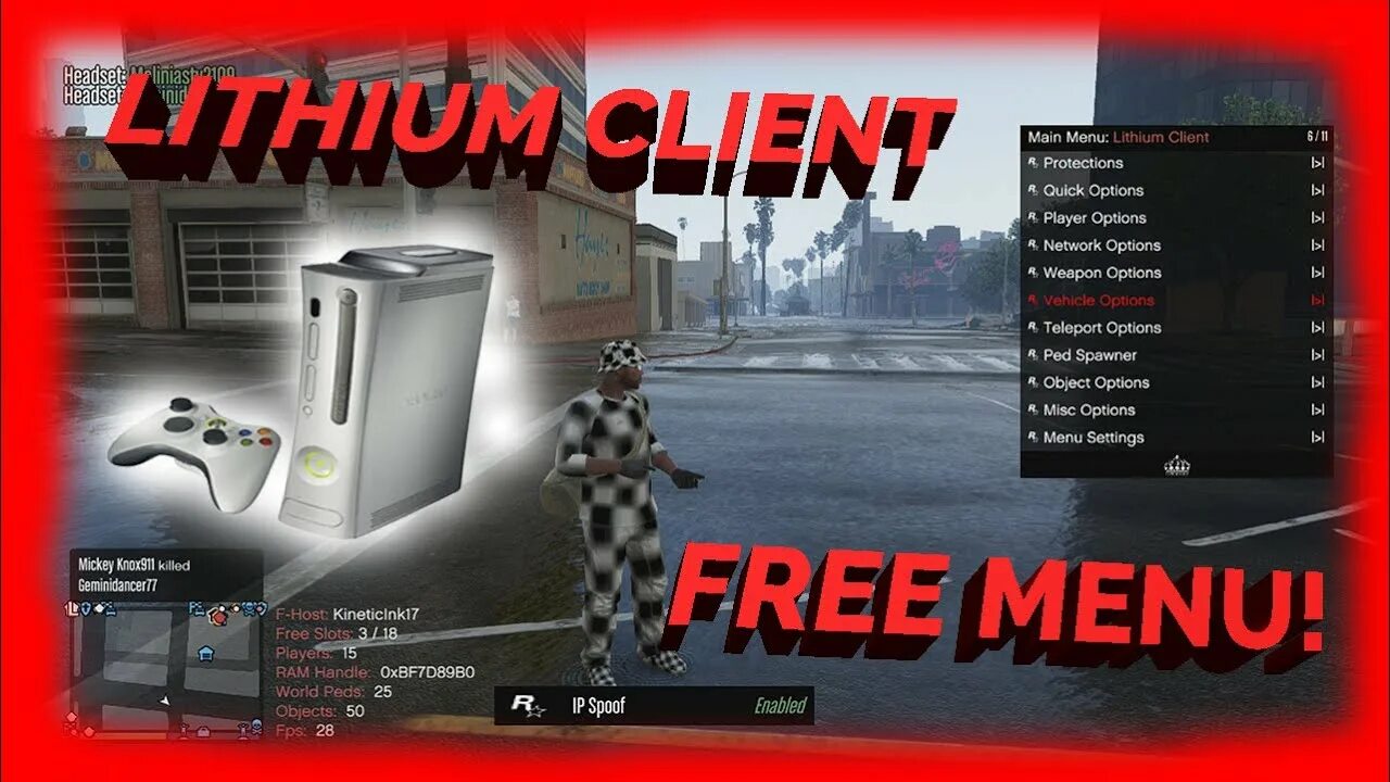 Client menu. Client menu