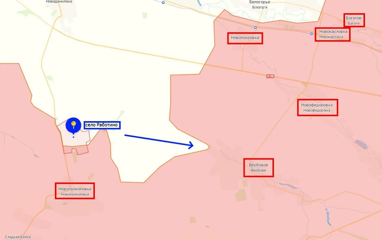 Новости направления работино. Населенный пункт Работино Запорожская область. Работино Запорожская область на карте. Вербовое Запорожская область на карте. Село Работино на карте.