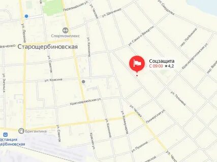 Старощербиновская краснодарский край на карте