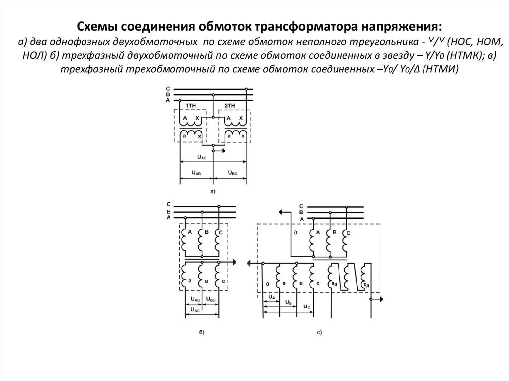 Соединение вторичных обмоток трансформатора. Трансформатор напряжения 10 кв однофазный схема соединения. Трансформатор напряжения измерительный 110 кв схема включения. Схема включения трансформатора напряжения. Схемы соединения трансформаторов напряжения.