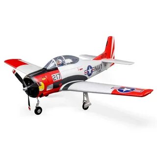 Amazon.com: E-flite T-28 Trojan 1.2m with Smart PNP- EFL18375 Airplanes P&a...