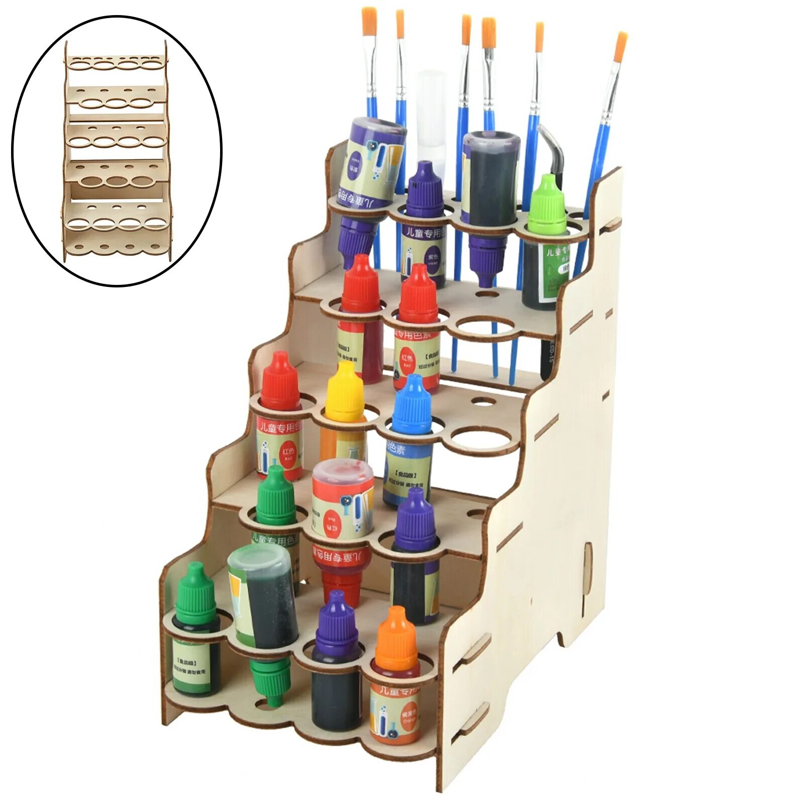 Стеллаж для красок. Подставка для красок. Полочка для красок. Стойка для красок.