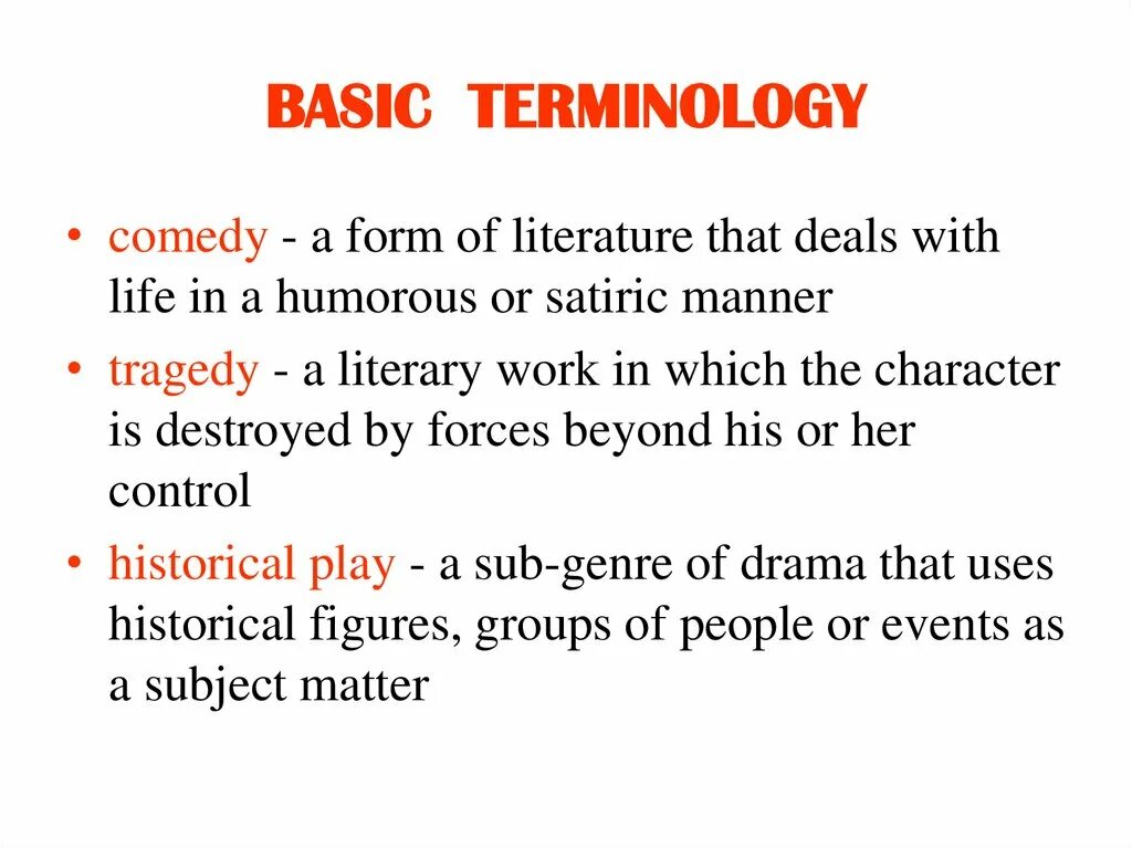 3 basic terms. Renaissance in english literature presentation. basic terminology.