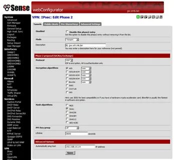 Pfsense порты
