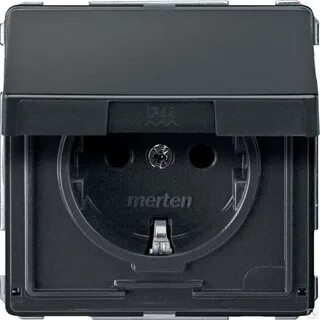 Розетка с заземлением со шторками ip44