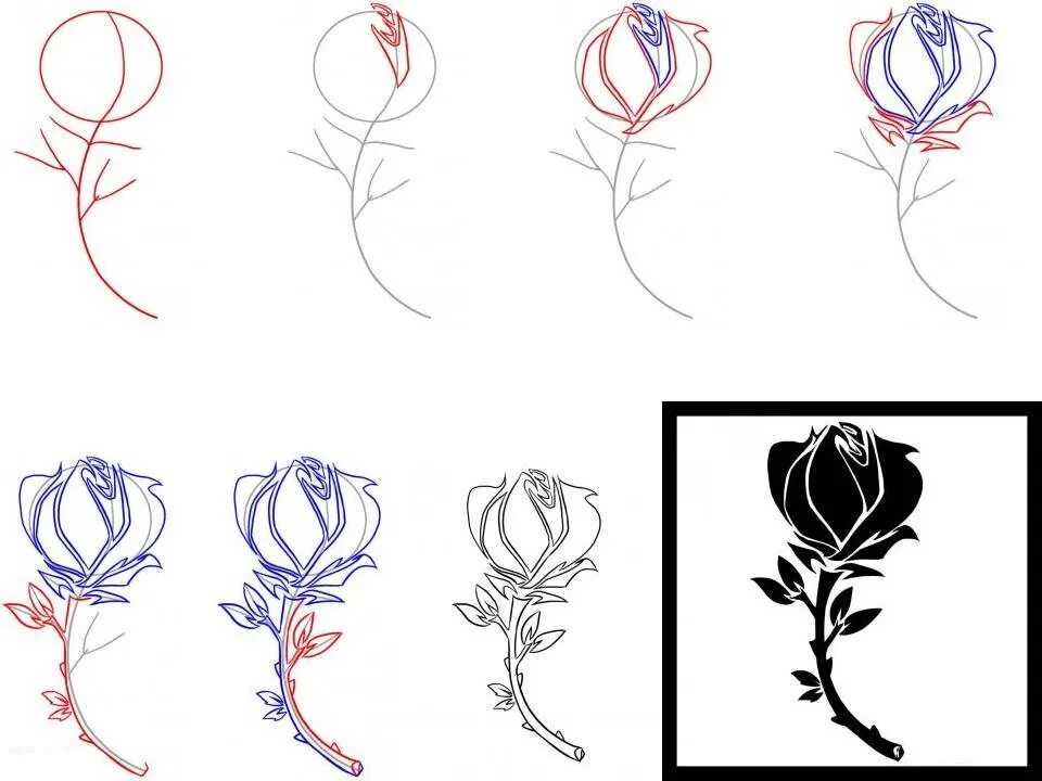 Рисунок легкий. Рисунки для начинающих. Легкие рисунки для срисовки. Поэтапный рисунок тату.