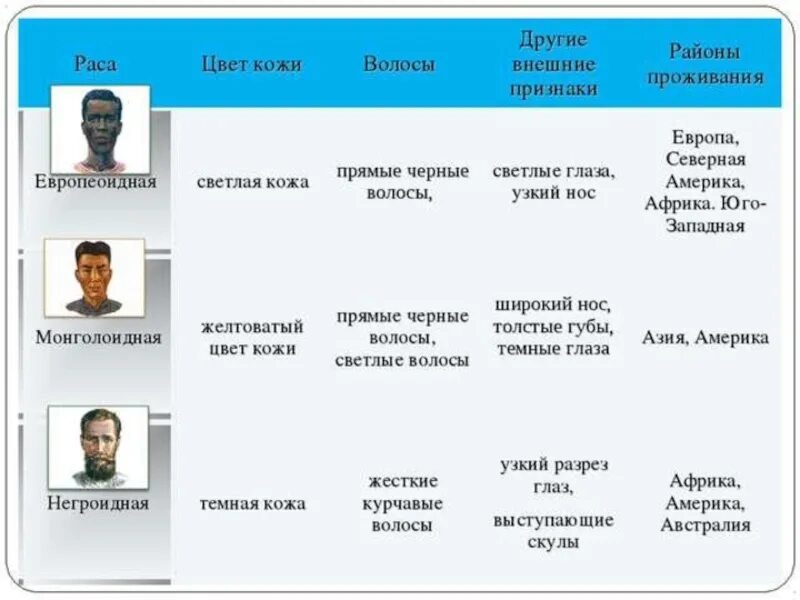 Народы стран евразии. Таблица по географии 7 класс народы Евразии европеоидная раса. Таблица по географии росы. Человеческие расы таблица. Расы и их признаки.