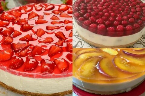 Чизкейк с творогом и клубникой