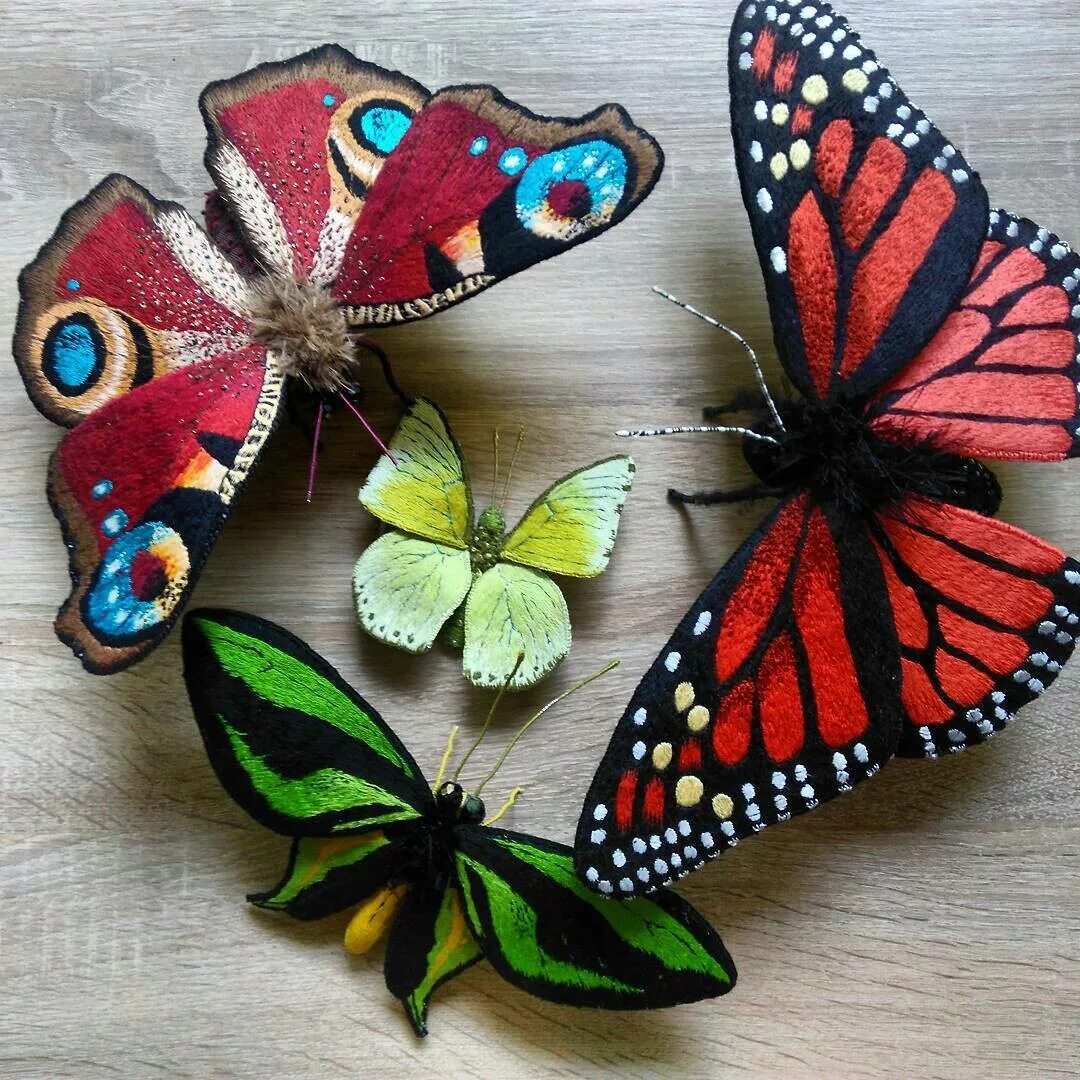 рукоделие бабочка. бабочки для рукоделия акриловые. бабочка из ткани. рукоделие бабочка. объемная бабочка из ткани.