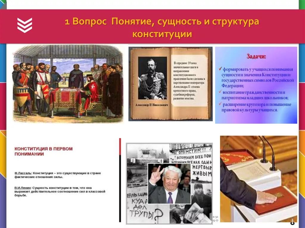 Понятие сущность и структура конституции. 1. понятие конституции. понятие сущность и структура конституции россии. сущность конституции российской федерации. понятие и сущность конституции.