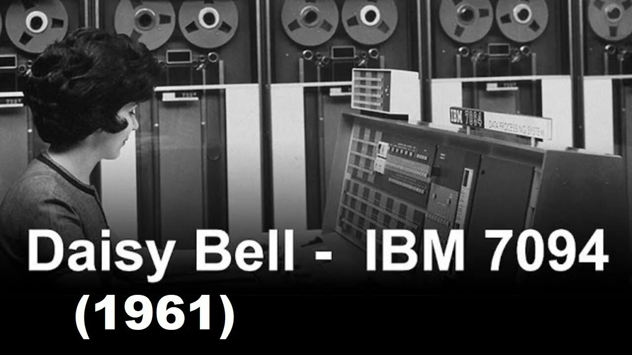 Том повторяет песню. Daisy Bell - IBM 7094 (1961). Daisy Bell 1892. Дейзи Белл 1961. IBM 7094 Daisy Bell.