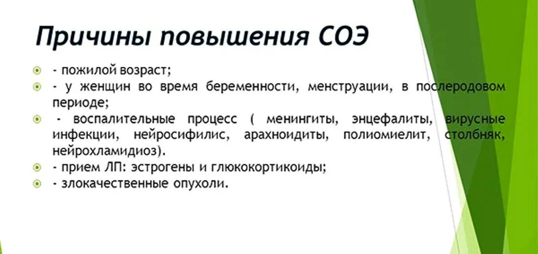 При каких заболеваниях повышается