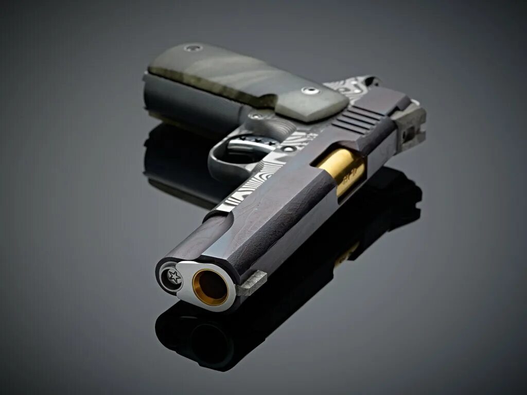 Gun steel. Cabot 1911. Colt 1911 из метеорита.