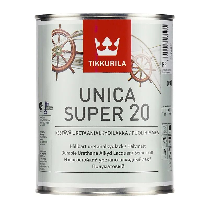 Лаки полуматовые купить. Яхтный лак Tikkurila unica super 20. Лак универсальный unica super 90 Ep гл 0,9л. Лак unica super 60. Лак Тиккурила Уника супер 20 полуматовый.