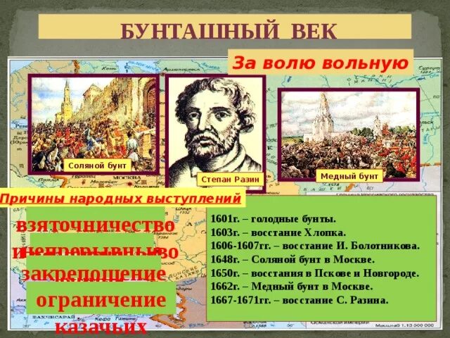 Бунты и восстания бунташного века. Бунты и восстания бунташного века
