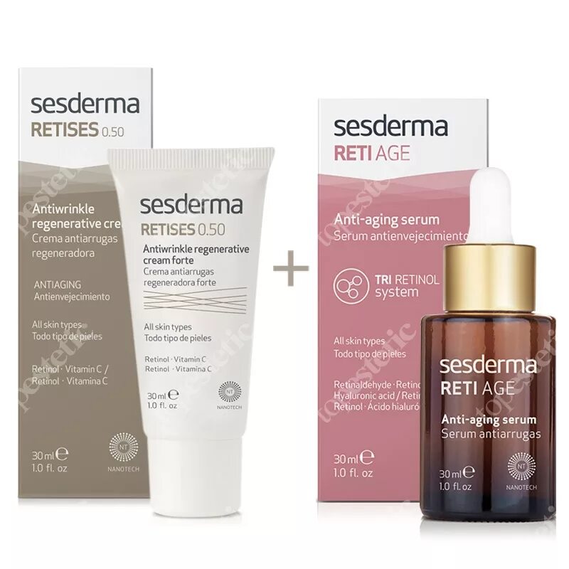 Sesderma RETISES 0.25. Sesderma RETISES 0.5. Крем Sesderma reti age 50 мл. Сесдерма сыворотка с ретинолом.