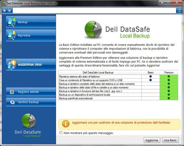 Local backup. Dell datasafe. dell datasafe restore и emergency backup&quot;.