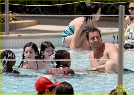 Adam Sandler: Shirtless Poolside Family Vacation! adam sandler shirtless .....