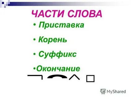 Как выделить корень суффикс