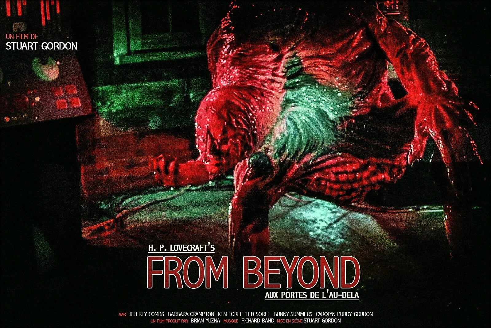 Извне даты. Извне 1986 Стюарт Гордон. Извне from Beyond (1986) Постер. Извне (1986 г, США, ужасы фантастика).