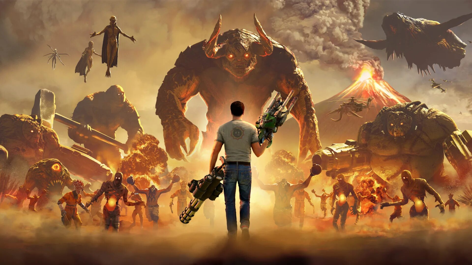 Новая часть 4 игр. Serious Sam 4. Serious Sam 4: Planet Badass. Serious Sam 4 Постер. Serious Sam 4 обложка.