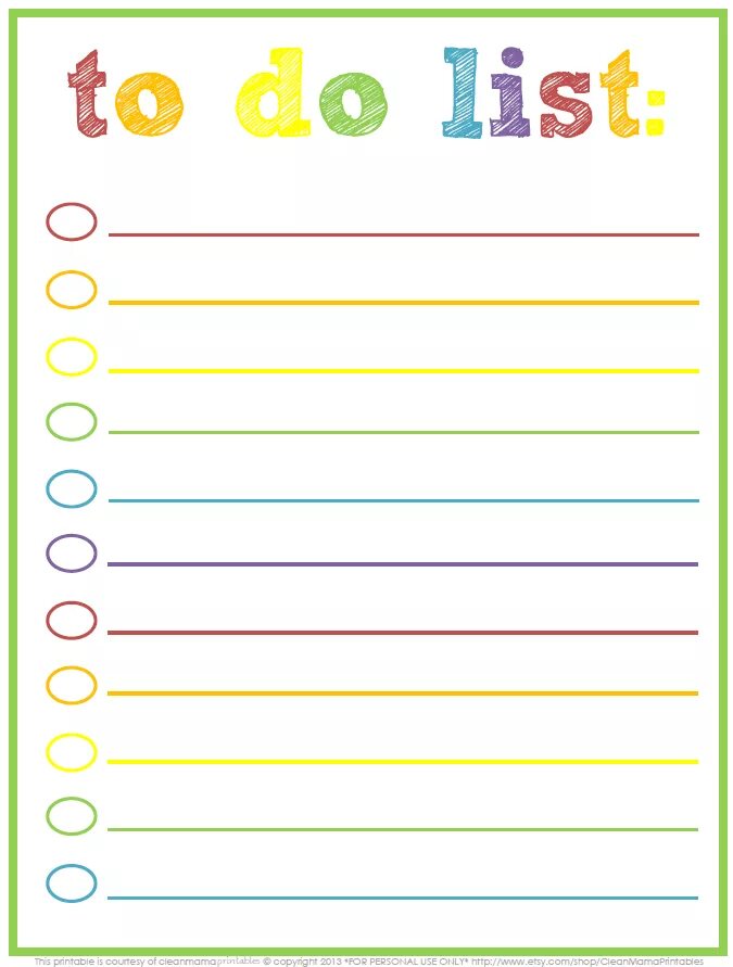 4 to do lists