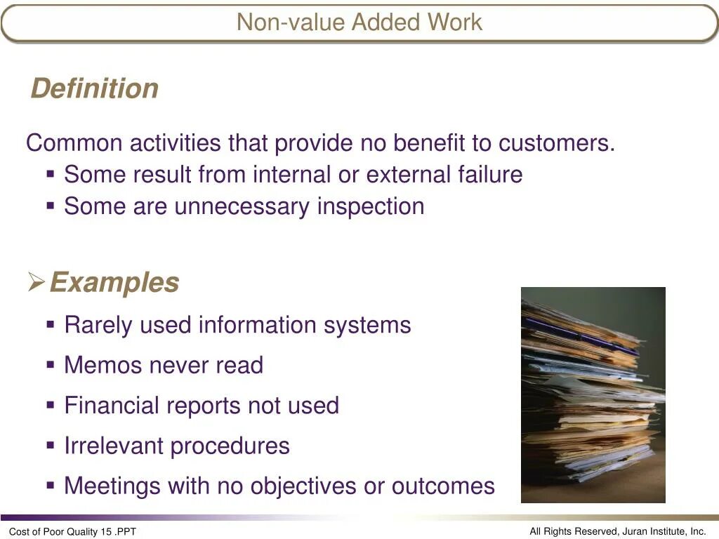 Definition примеры. Что такое non value added. Non value added activities. Definition examples. Non примеры