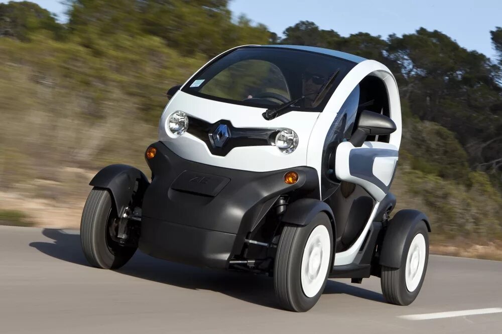 Самые странные автомобили в мире. Renault Twizy. Рено Твизи 2012. Электрокар Renault Twizy. Трицикл Рено.