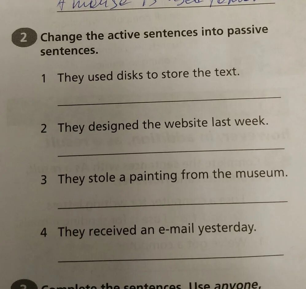 Change the sentences into Passive. Change the Active sentences into Passive. Как the Active sentences into Passive. Change the following sentences into Passive. Rewrite the sentences in the active