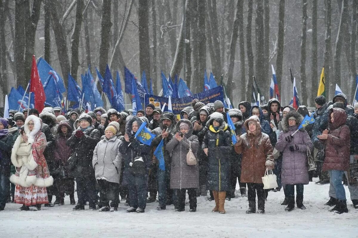 Митинг в Рязани 9 декабря 2022. Митинг в Рязани в день героев Отечества. Митинг в Рязани 09.12.2022 в ЦПКО. Рязань митинг 9 декабря 2022 Трушин.