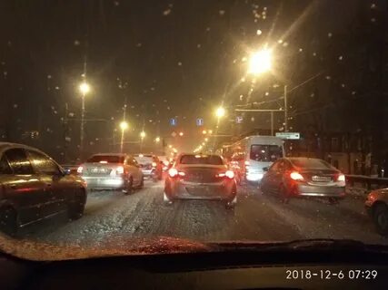 8 утра снег