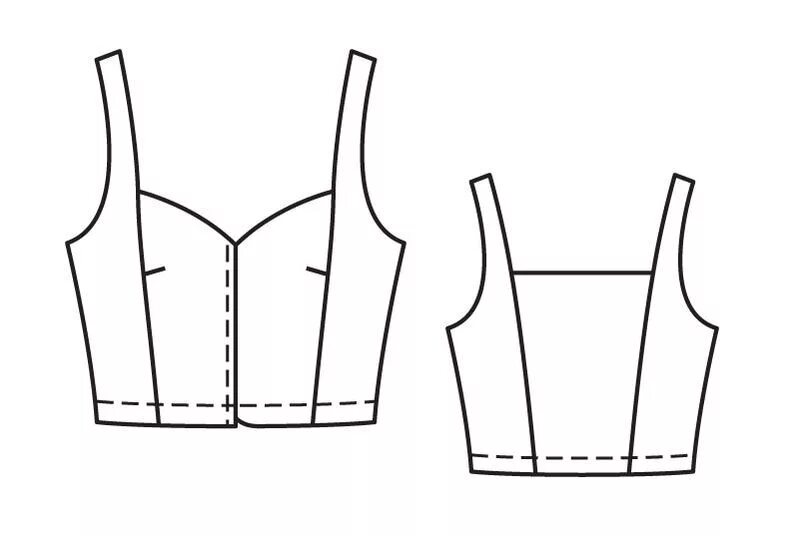 Выкройка топика. Топик лекало. Короткий топ лекала. Кроп топ выкройка. С 5 вырезами