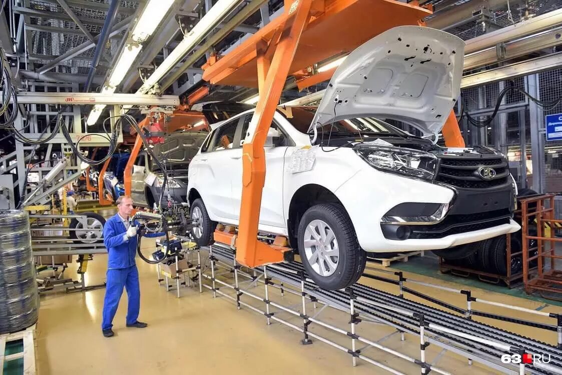 Крупнейший автомобильный завод в россии. АВТОВАЗ Самарская область. Конвейер АВТОВАЗА В Тольятти.