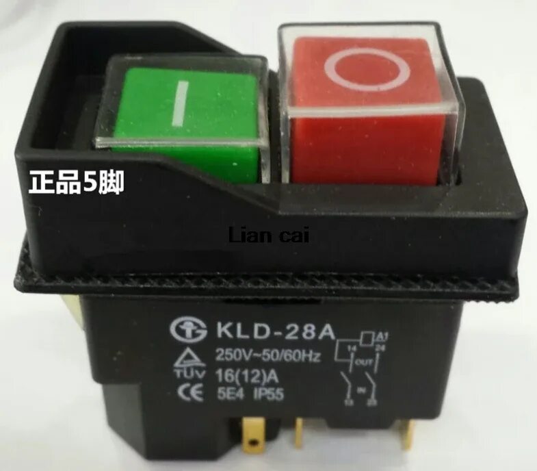 Кнопка kld 28a схема подключения Interruttore KEDU kjd17 KB-01 + aux Switch KJD 17 interruttore di comando eBay