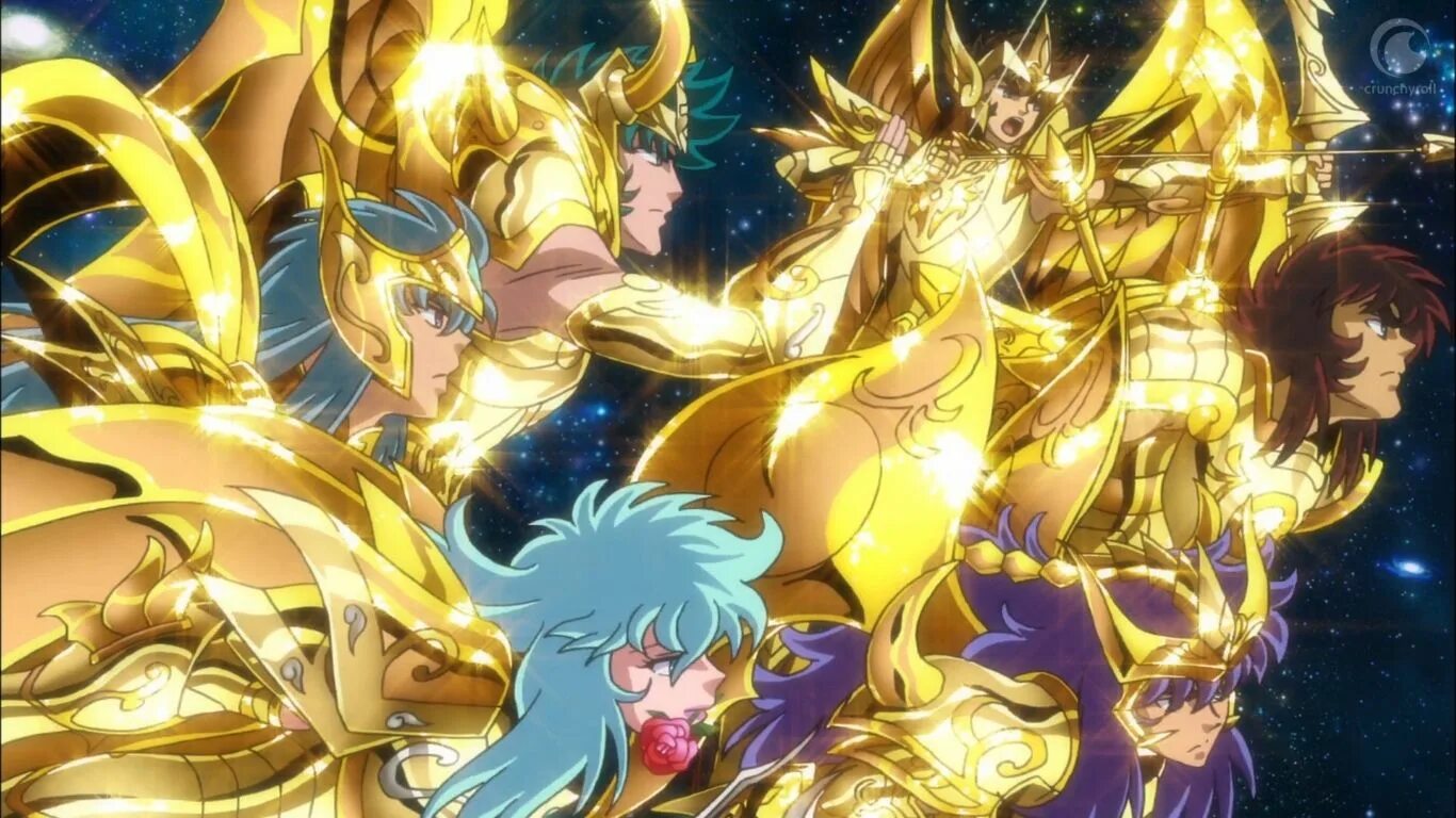 Мультсериалы святой рыцарь. Saint Seiya: Soul of Gold. Saint Seiya Gold Saints.