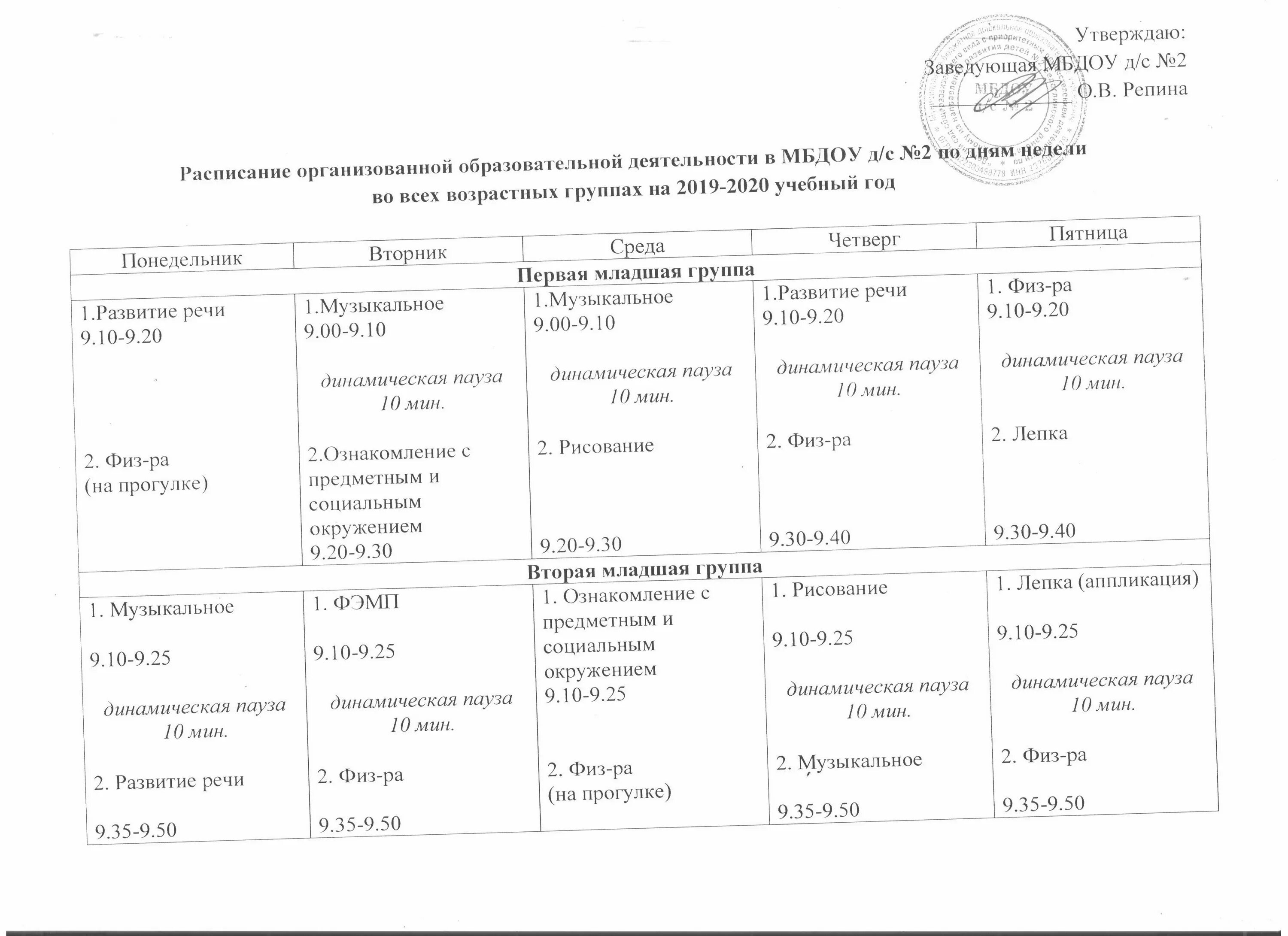 расписание занятий психолога