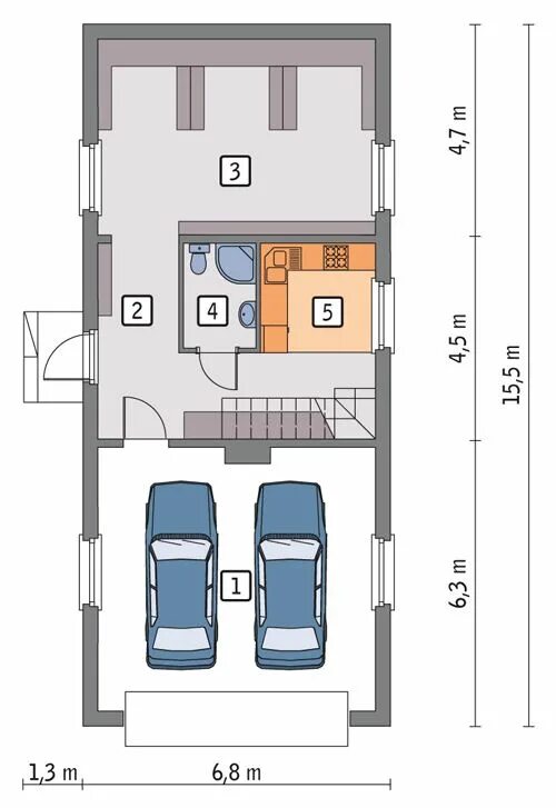 Гараж баня с мансардой проекты ACCamera ST-GARAGE