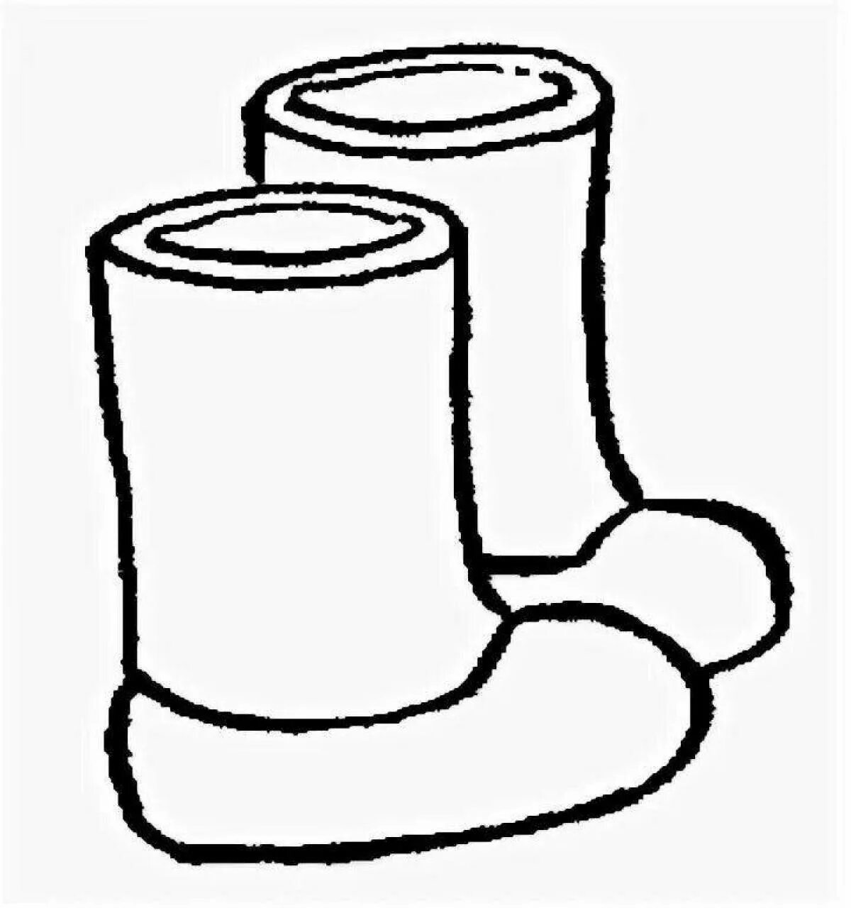 Валенки раскраска для детей распечатать Winter felt boots icon in outline style isolated Vector Image