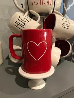 Rae Dunn valentine inspired farmhouse happy Valentine's Day heart deca...