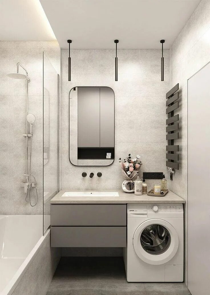Дизайн маленькой ванной комнаты со стиральной. Ванная с туалетом и стиральной машиной. Стильная маленькая ванная. Ванная комната с туалетом и стиральной машиной. Маленькая ванная со стиральной машиной.