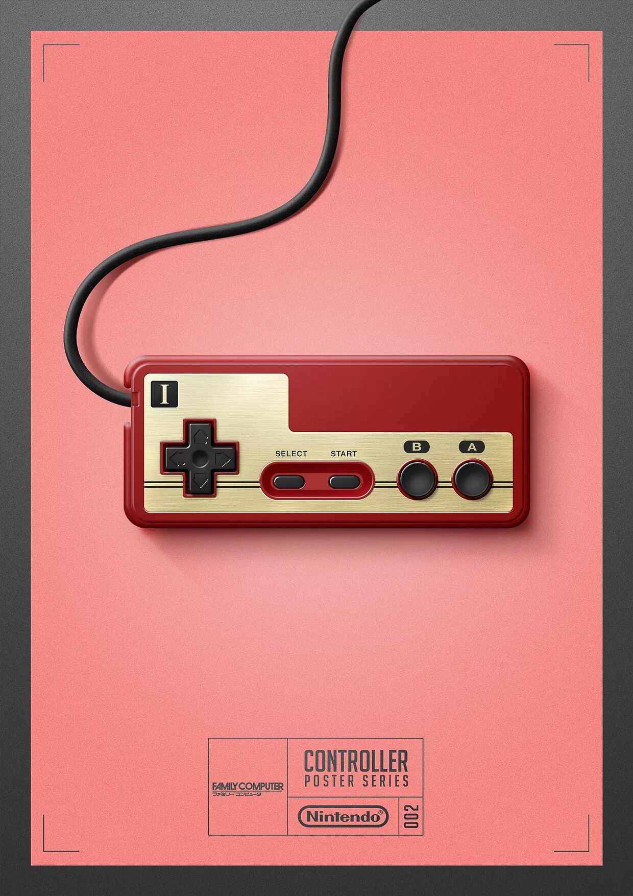 Джойстик Nintendo Famicom. Геймпад Нинтендо 8 бит. Ретро приставка Нинтендо. Контролер от Нинтендо арт.