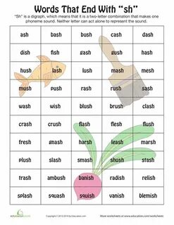 English words ending with