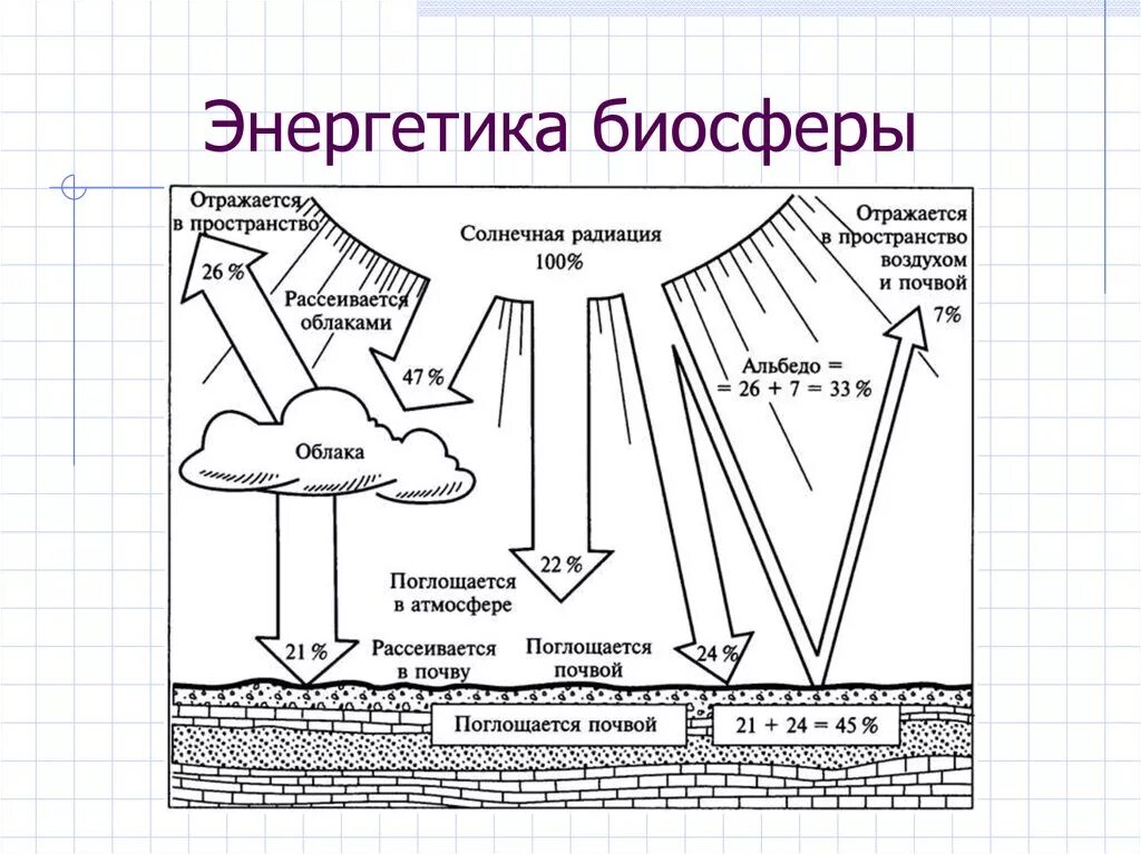 Распределение солнечной энергии в биосфере. Распределение солнечной энергии схема. Распределение солнечной радиации схема. Солнечная радиация и солнечное излучение.